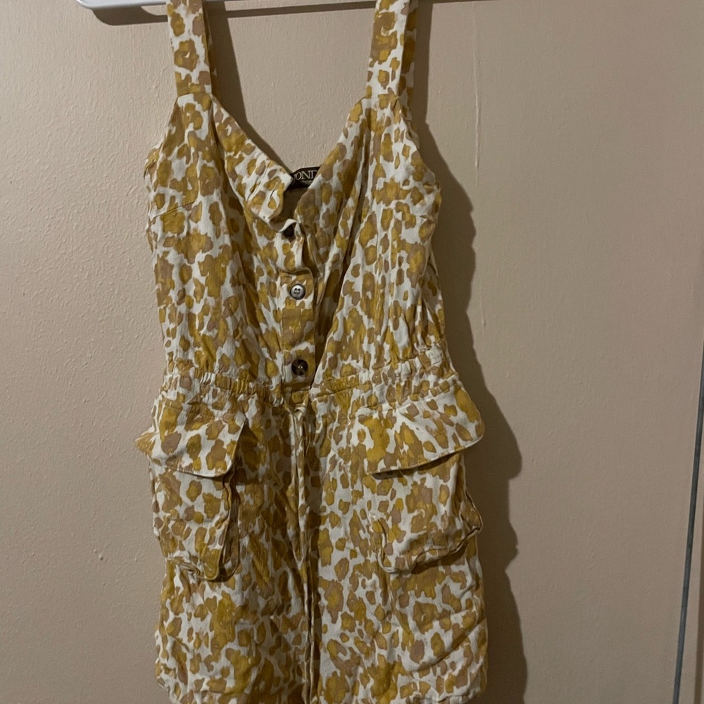 Leopard Print Button-Down Mini Dress